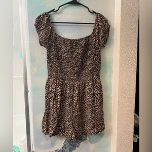 NWT Forever 21 Animal Print Jumpsuit Shorts